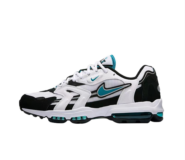 Women's Running weapon Air Max 96 Black/White Shoes 0010